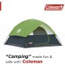 Coleman Sundome 6 Tent - For 6 People Size: 10 Feet X 10 Feet : Centre Height 6 Feet(Black, Green)
