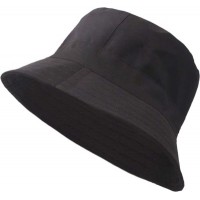 ZACHARIAS Fishermen Cotton Bucket Hat Cap(Black- Pack of 1)
